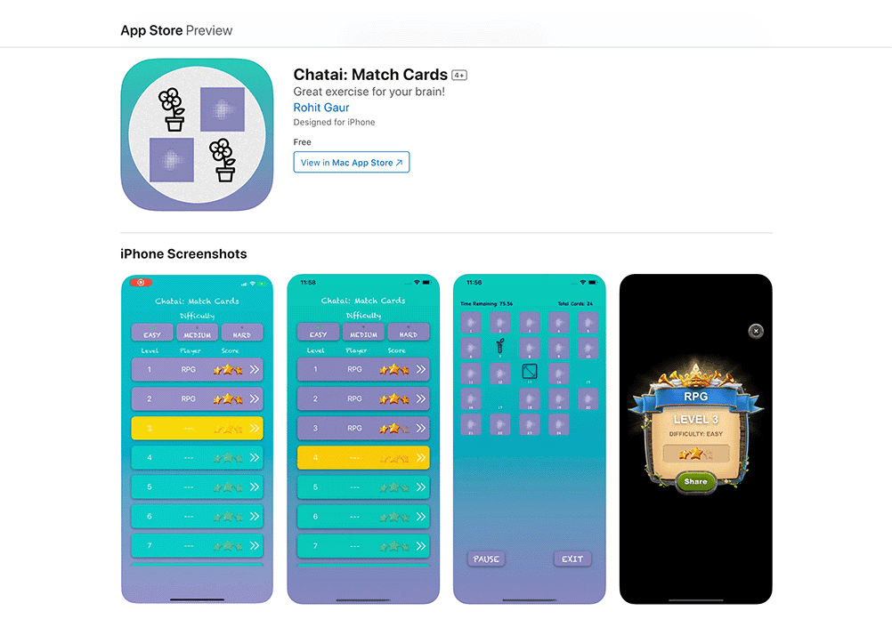 Chatai - Match Cards